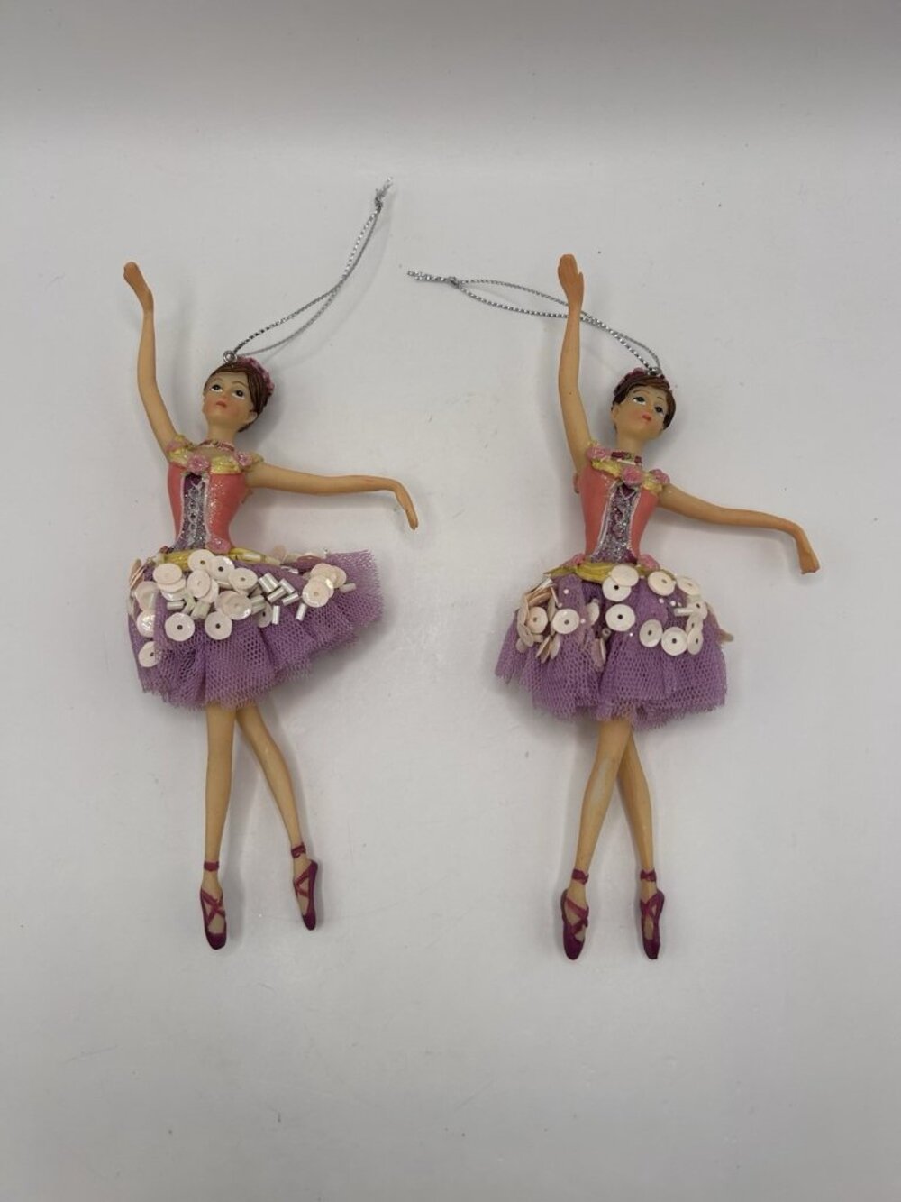 North Pole Trading Company Ballerina Ballet Dancer Christmas Ornaments – Pair